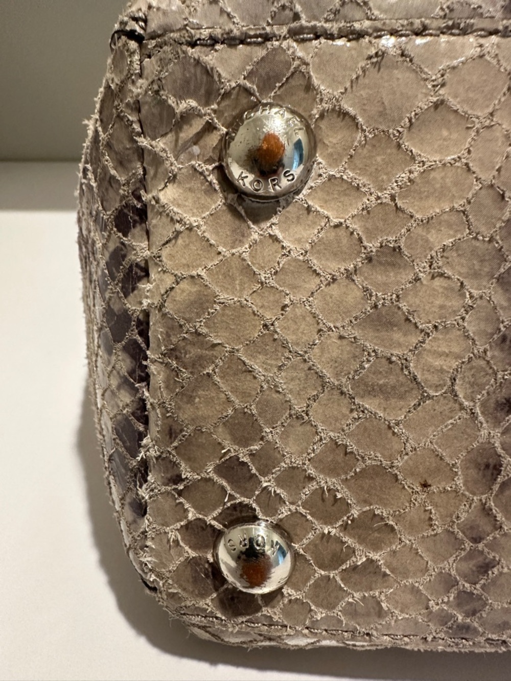 Michael Kors Snake-Print Tote - Picture 7 of 14